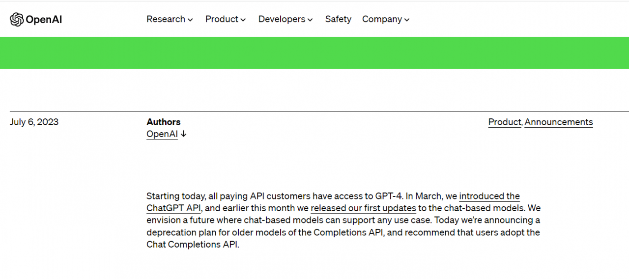 OpenAI放大招：GPT-4 API，全面开放使用！